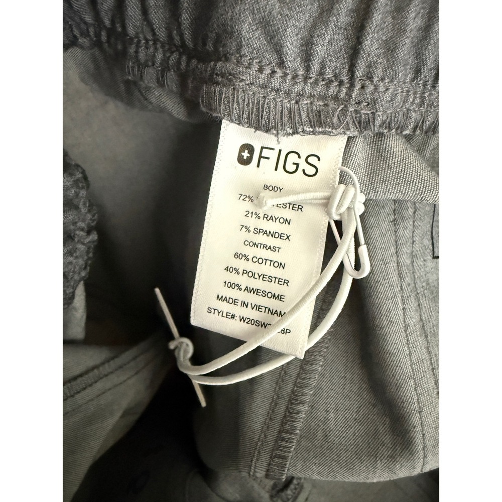 Figs NWT Zamora High Waisted Scrub Pants Women's XS Petite‎ Graphite Jogger - Picture 5 of 6